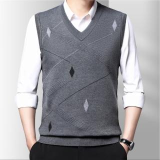 【Heart:W 新職人】★不規則菱形印花馬甲(背心/保暖/百搭)
