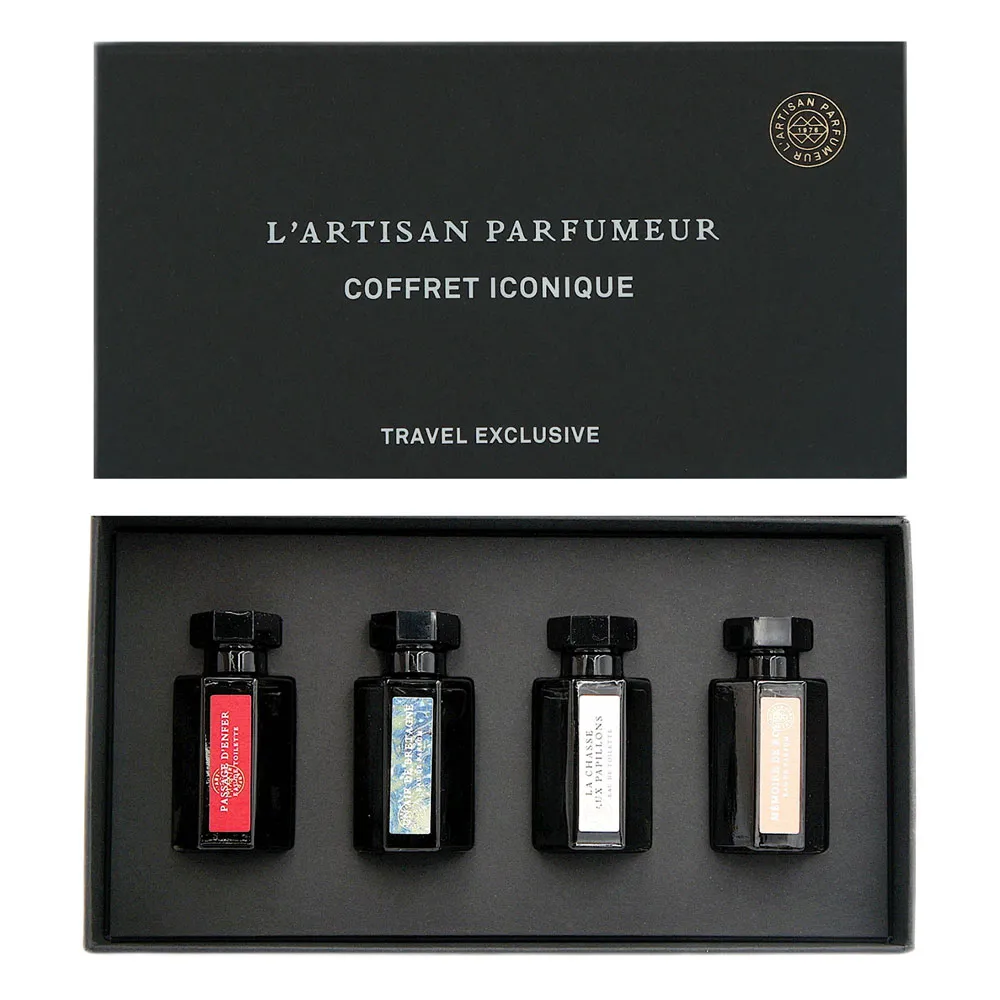 【L Artisan Parfumeur 阿蒂仙之香】四入小香禮盒 5mlx4(冥府之路/玫瑰追憶/尋找蝴蝶/布列塔尼 國際航空版)