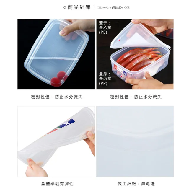 【好拾物】NAKAYA 日本製造 透明保鮮盒 冰箱收納盒 水果盒