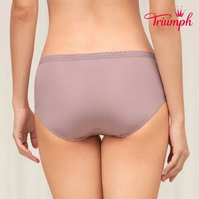 【Triumph 黛安芬】絢麗水感動系列 超細纖維中腰平口內褲 M-EL(迷人紫)