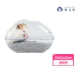 【YOUPICK】L號 黃金鼠 透明雲朵小寵浴室 UP0447(小寵透明廁所 倉鼠浴室 倉鼠浴盆)