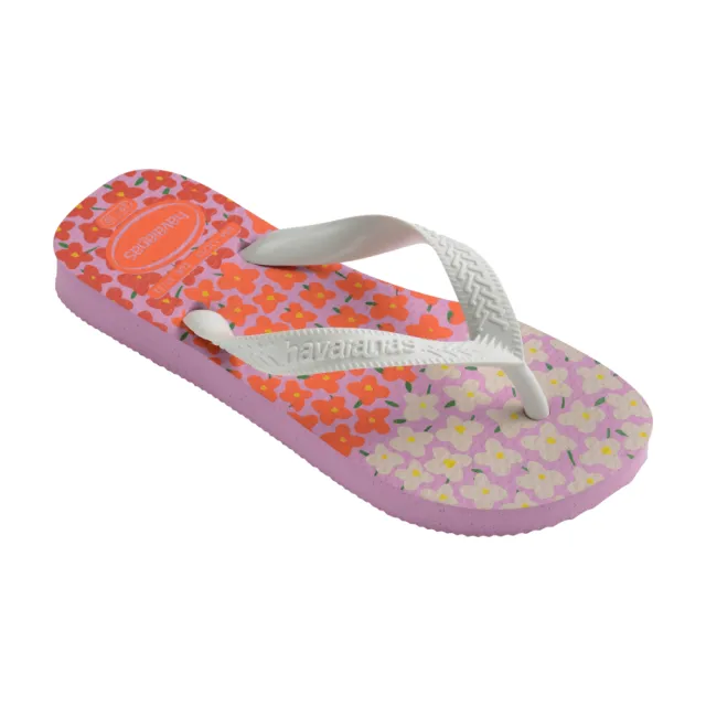 【havaianas 哈瓦仕】拖鞋 童鞋 兒童 夾腳拖 花朵 漸層 Kids Flores 白 4000052-6162K(哈瓦士)