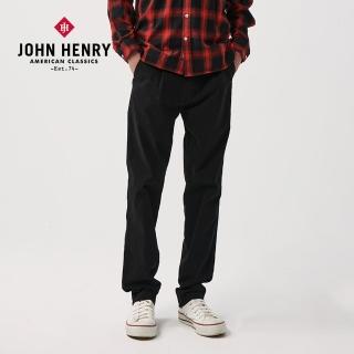 【JOHN HENRY】經典修身錐形褲-黑