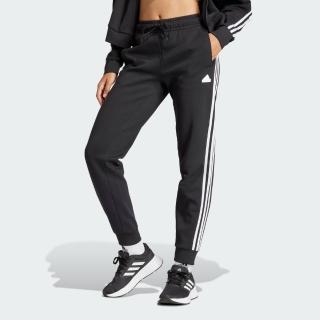 【adidas 愛迪達】長褲 女款 運動褲 W FI 3S REG PT 黑 IN9479