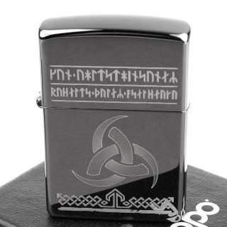 【Zippo】美系~Odin-維京結圖騰雷射雕刻加工打火機