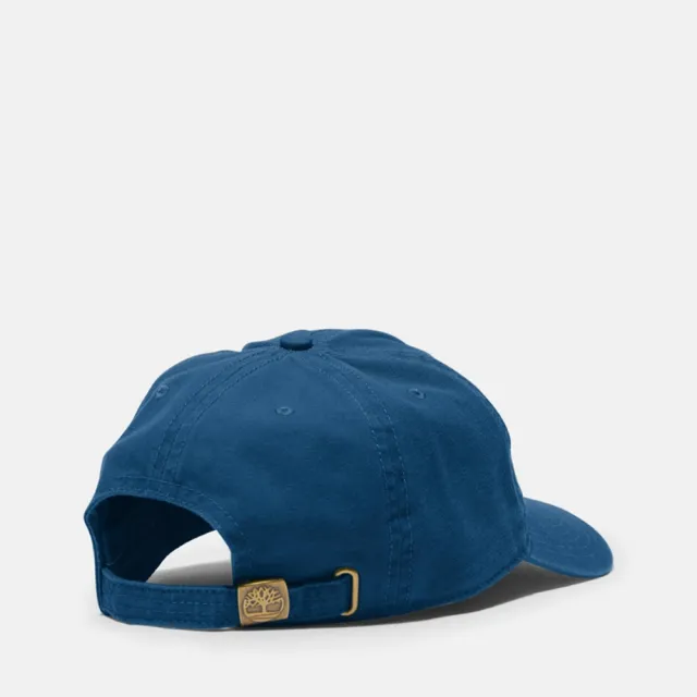 【Timberland】中性深牛仔藍棉質帆布棒球帽(A1F54288)