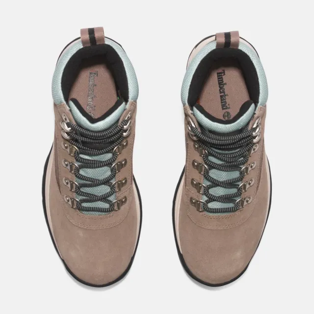 【Timberland】女款灰褐色中筒防水健行靴(A2KXV929)