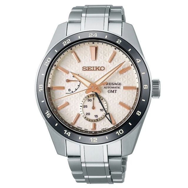 SEIKO 精工 黑標 PRESAGE 新銳 GMT亞太限定 機械錶(SPB273J1/6R64-00G0S)