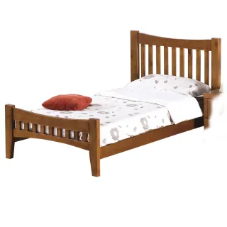 【Hampton 漢汀堡】雷思麗柚木色3.5尺單人床架(一般地區免運費/床組/單人床)