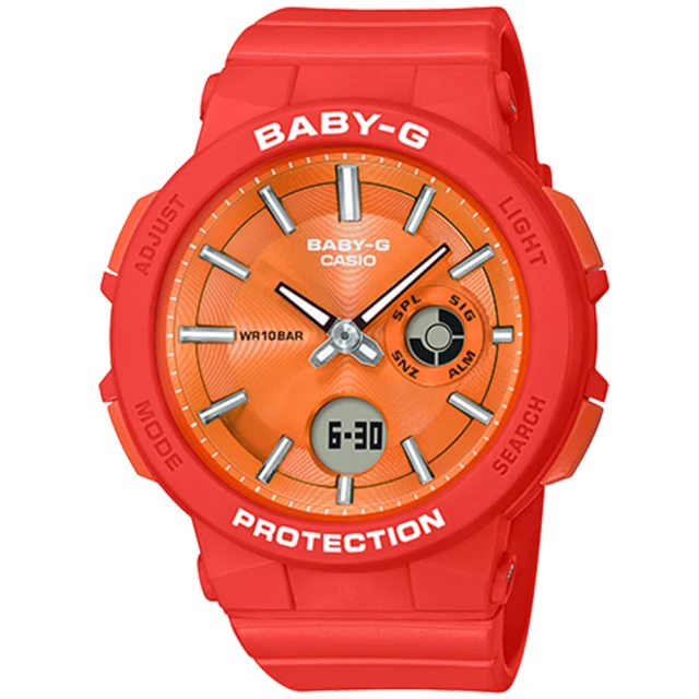CASIO 卡西歐 BABY-G 活力時尚雙顯腕錶(BA-1