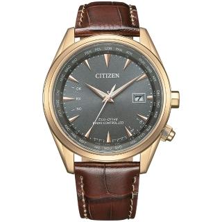 【CITIZEN 星辰 官方授權】GENTS 亞洲限定款 光動能電波錶-43mm 情人節 禮物(CB0273-11H)