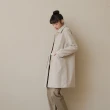 【gozo】不對稱口袋造型長版大衣外套(兩色)