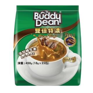 【Buddy Dean 巴迪】三合一咖啡-雙倍特濃1包(18gx25入/包)