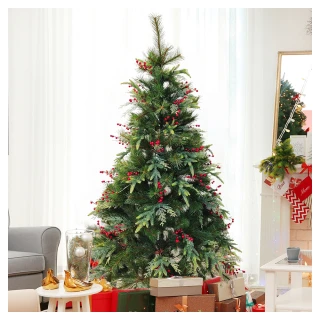 【摩達客】6呎/6尺180cm-諾貝松松針混合葉聖誕樹 裸樹-不含飾品不含燈-本島免運費