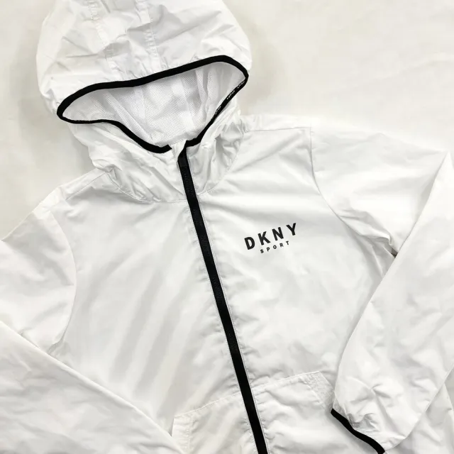 DKNY】薄外套透氣連帽長袖運動女外套DKNY 外套平輸品(女外套) - momo