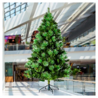 【摩達客】耶誕-10呎/10尺300cm台灣製PVC+松針深淺綠擬真混合葉聖誕樹-裸樹(不含飾品/不含燈/本島免運費)