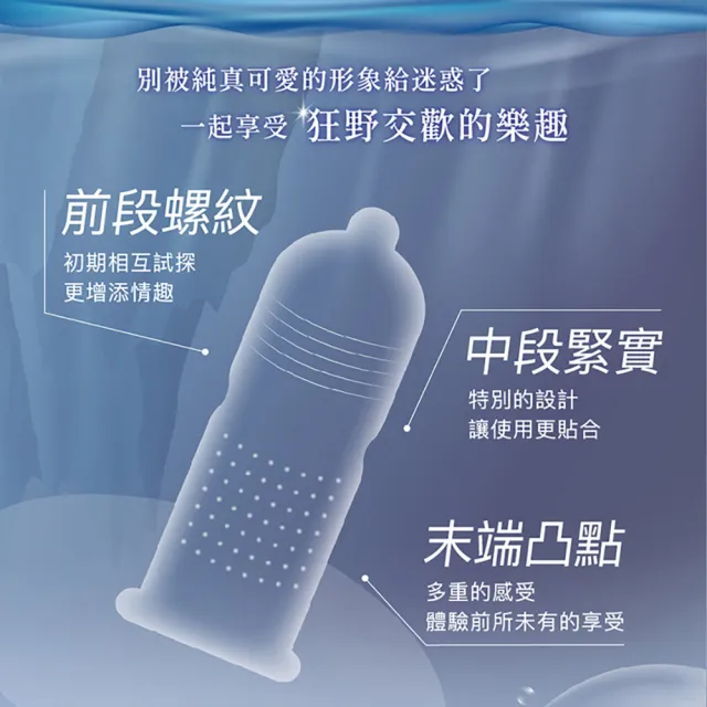 【UNIDUS優您事】動物系列保險套-瘋狂企鵝三合一型12入/盒(情趣職人)