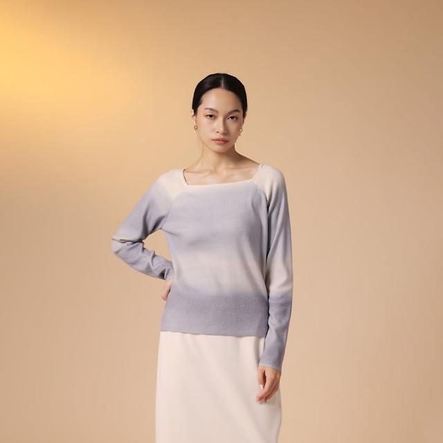 【giordano ladies】23FW_漸層方領針織上衣(02353518)