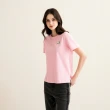 【Arnold Palmer 雨傘】女裝-心形品牌LOGO刺繡T恤(粉色)