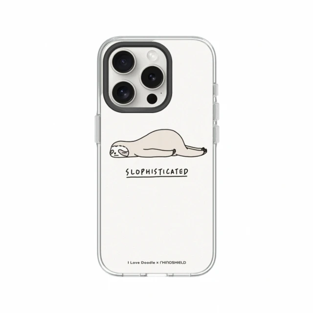 RHINOSHIELD 犀牛盾 iPhone 13系列 Clear MagSafe兼容 磁吸透明手機殼/樹懶(I Love Doodle)