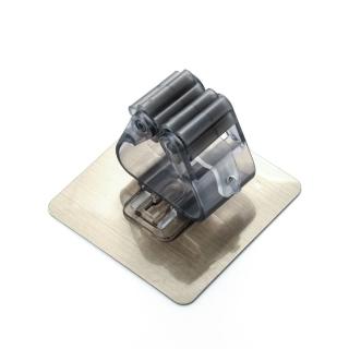 【Monarch尊爵家】強力無痕拖把架/單扣5入(拖把夾 掛鉤 掛扣 掃把架 掛架 無痕掛 居家收納 壁掛式)