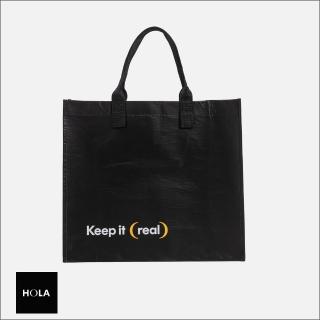 【HOLA】再生環保購物袋38cm 黑