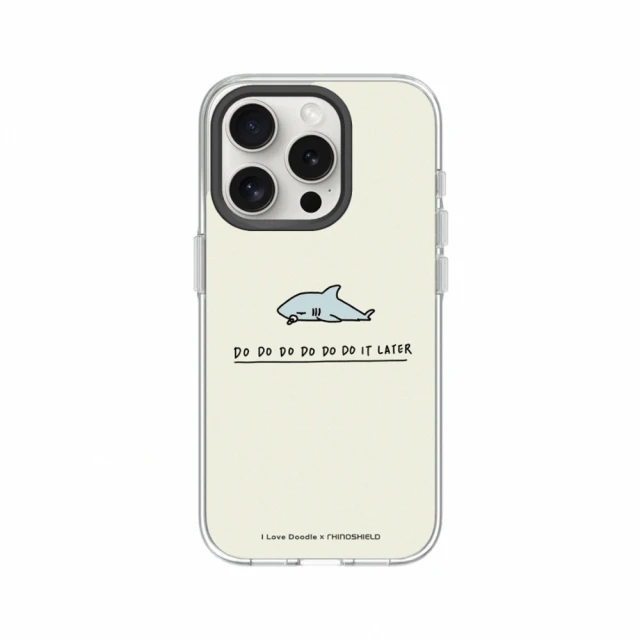 RHINOSHIELD 犀牛盾 iPhone 12系列 Clear MagSafe兼容 磁吸透明手機殼/鯊魚(I Love Doodle)