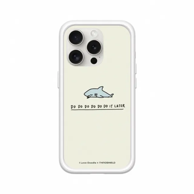 【RHINOSHIELD 犀牛盾】iPhone 14/Plus/Pro/Max Mod NX MagSafe兼容 手機殼/鯊魚(I Love Doodle)