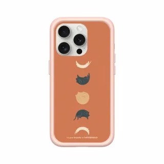 【RHINOSHIELD 犀牛盾】iPhone 14/Plus/Pro/Max Mod NX MagSafe兼容 手機殼/貓咪月象-橘(I Love Doodle)