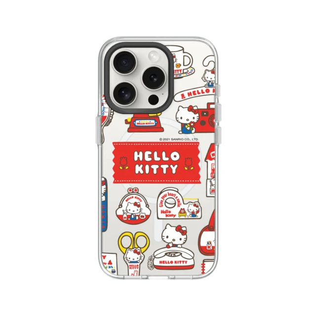 RHINOSHIELD 犀牛盾 iPhone 12系列 Clear MagSafe兼容 磁吸透明手機殼/Sticker-生活小物(Hello Kitty)