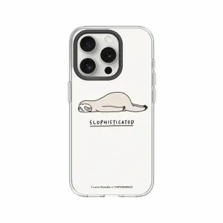 【RHINOSHIELD 犀牛盾】iPhone 12系列 Clear MagSafe兼容 磁吸透明手機殼/樹懶(I Love Doodle)