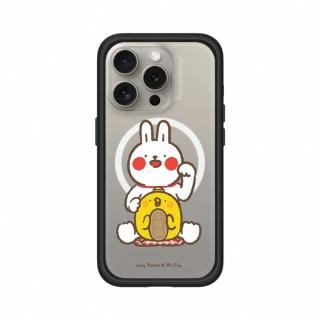 【RHINOSHIELD 犀牛盾】iPhone 14/Plus/Pro/Max Mod NX MagSafe相容 手機殼/招財(懶散兔與啾先生)