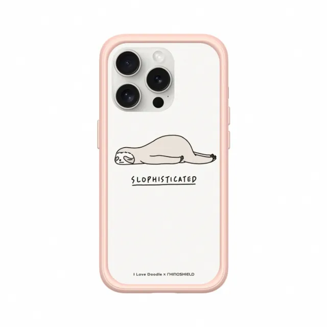 【RHINOSHIELD 犀牛盾】iPhone 14/Plus/Pro/Max Mod NX MagSafe兼容 手機殼/樹懶(I Love Doodle)