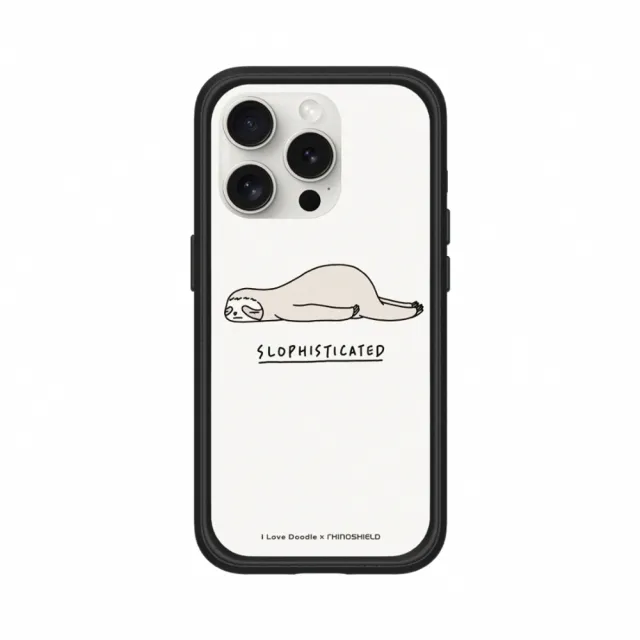 【RHINOSHIELD 犀牛盾】iPhone 14/Plus/Pro/Max Mod NX MagSafe兼容 手機殼/樹懶(I Love Doodle)