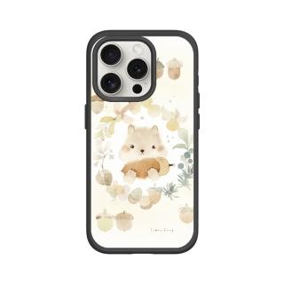 【RHINOSHIELD 犀牛盾】iPhone 14/Plus/Pro/Max SolidSuit MagSafe相容 磁吸手機殼/松果與小松鼠(涼豐系列)