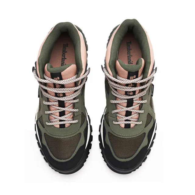 【Timberland】女款深綠色防水中筒休閒鞋(A643R991)