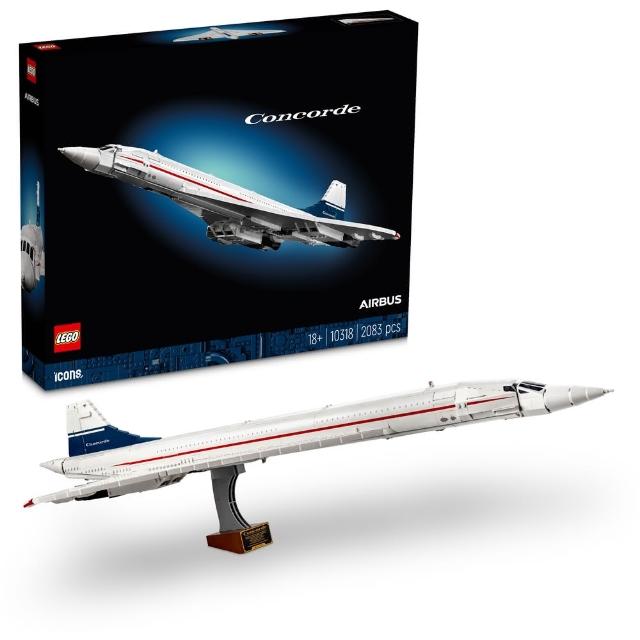 【LEGO 樂高】Icons 10318 協和號 Concorde(超音速客機 模型 居家擺設 禮物)