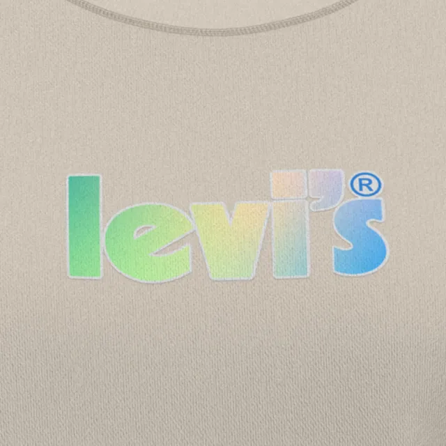 【LEVIS 官方旗艦】女款 寬鬆版大學T / 漸層Logo 熱賣單品 18686-0102