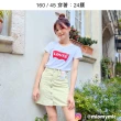 【LEVIS 官方旗艦】Fresh果漾系列 女款 復古全排釦燈心絨A字裙/精工漂染工藝/萊姆綠 熱賣單品 A3528-0002