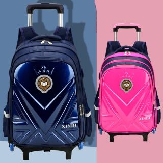 【SUNSHINEBAG 日晴】酷炫立體硬殼 拉桿書包(護脊 書包 拉桿 六輪爬樓梯 後揹包 小學生 兒童 學生書包)
