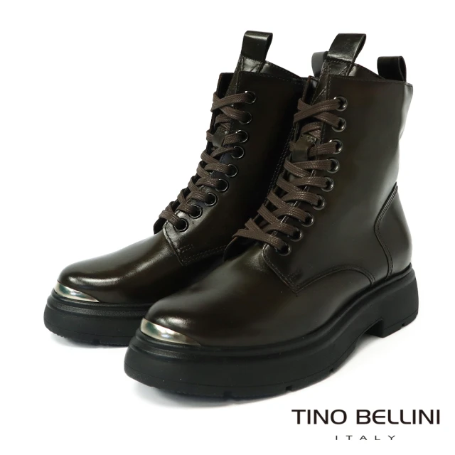 TINO BELLINI 貝里尼TINO BELLINI 貝里尼 波士尼亞進口個性軍靴FWIT001(深墨綠)
