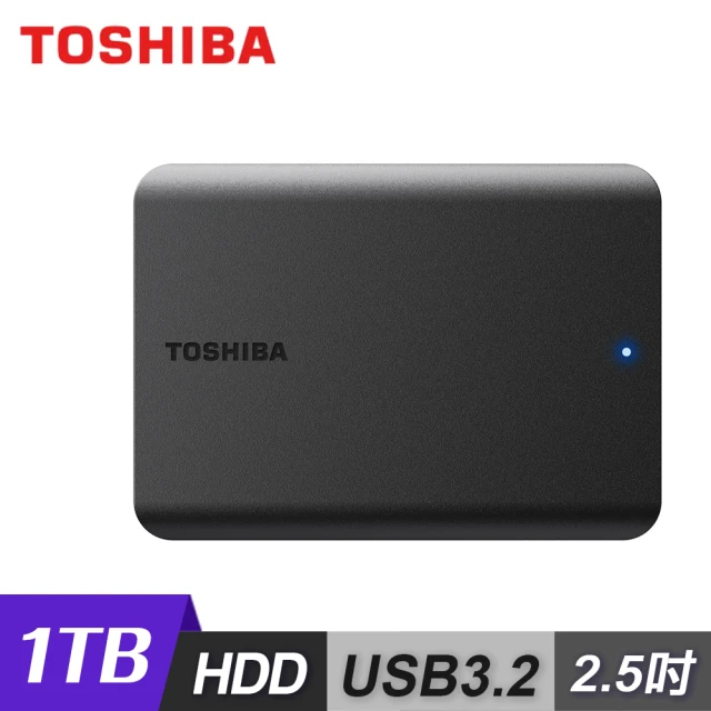 TOSHIBA 東芝 Canvio Basics A5 1TB 2.5吋行動硬碟