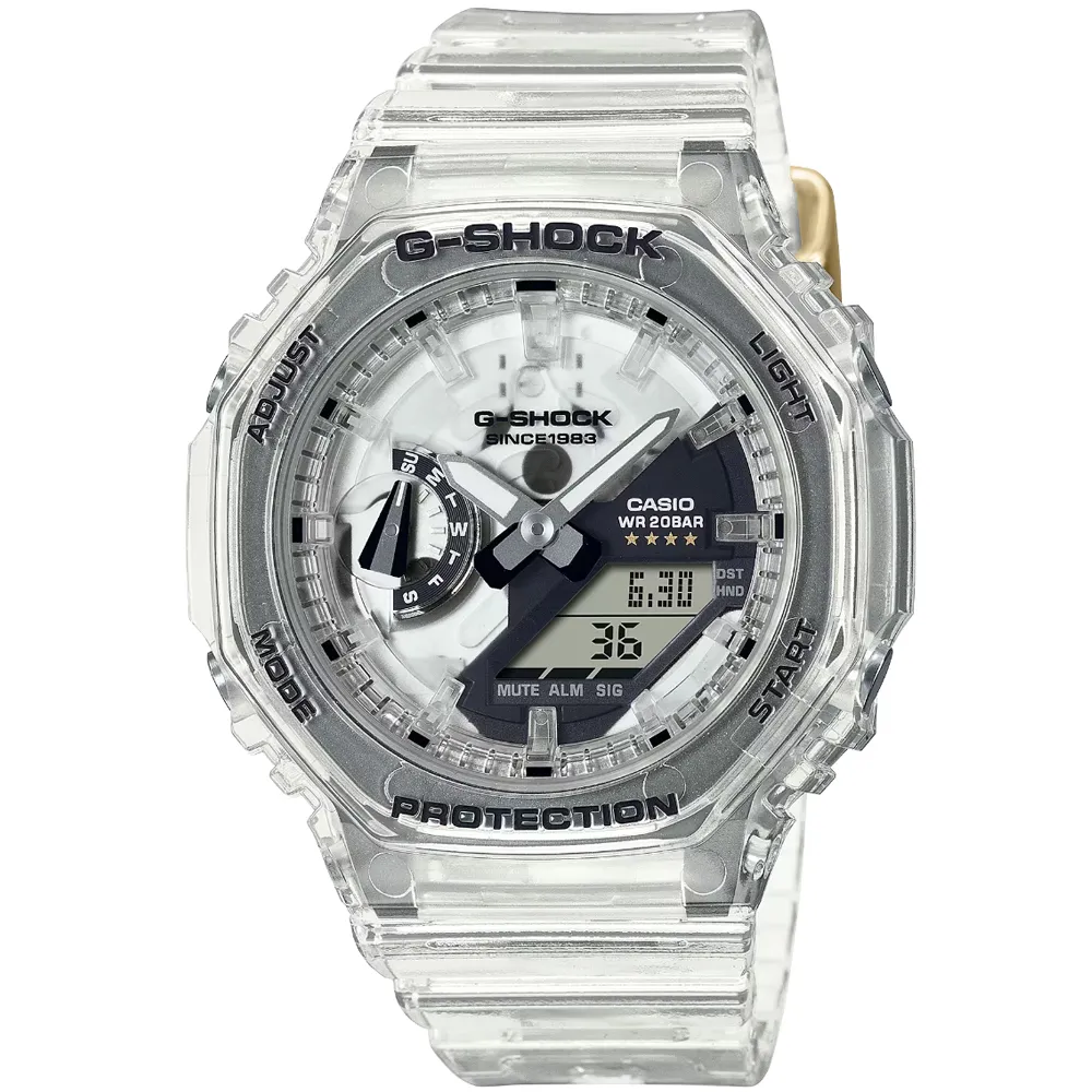 【CASIO 卡西歐】卡西歐40周年Clear Remix G-SHOCK WOMAN電子錶(GMA-S2140RX-7A 台灣公司貨)