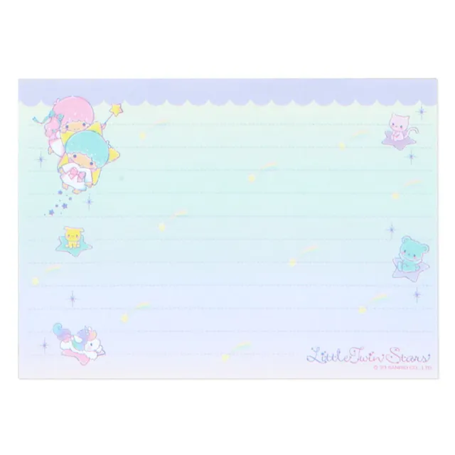 【SANRIO 三麗鷗】彩色便條本 附貼紙 雙子星 KikiLala 星座