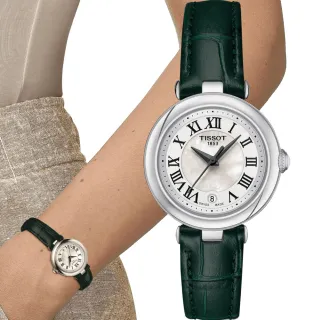 【TISSOT 天梭】官方授權 Bellissima 浪漫邂逅羅馬時尚腕錶-26mm綠(T1260101611302)