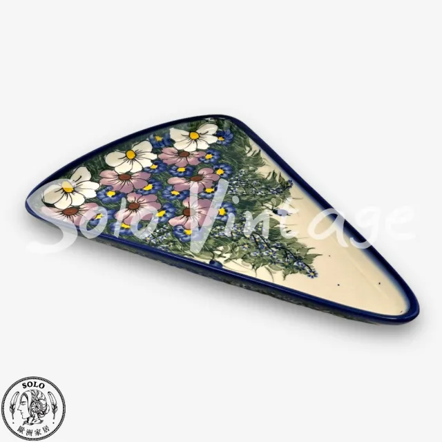 【SOLO 波蘭陶】Kalich 波蘭陶 29CM 三角盤 絢麗紫花園系列