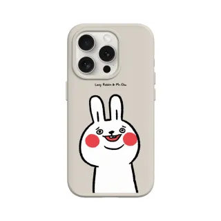 【RHINOSHIELD 犀牛盾】iPhone 13 mini/Pro/Max SolidSuit MagSafe兼容 磁吸手機殼/傻笑(懶散兔與啾先生)