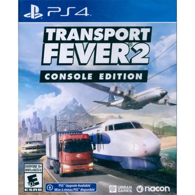【SONY 索尼】PS4 運輸業大亨 2 Transport Fever 2(中英日文美版 可免費升級PS5版本)