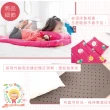 【奶油獅】同樂會系列-台灣製造-可黏式收納100%純棉安親午睡記憶睡墊含枕幼幼床(宇宙藍)