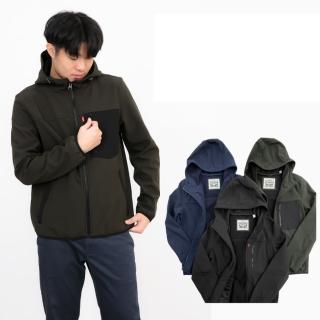 【LEVIS】潛水布 防風衣 口袋跳色 現貨 薄刷毛 防潑水 大尺碼 拉鍊口袋 連帽 外套 平輸品(三色9285)